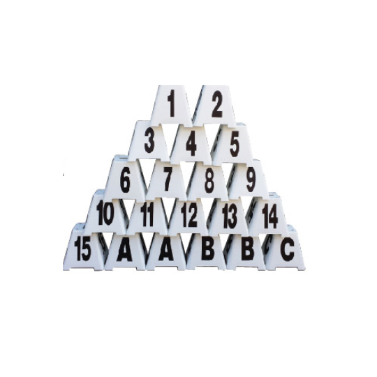 Kit Lettere e numeri per campo ostacoli