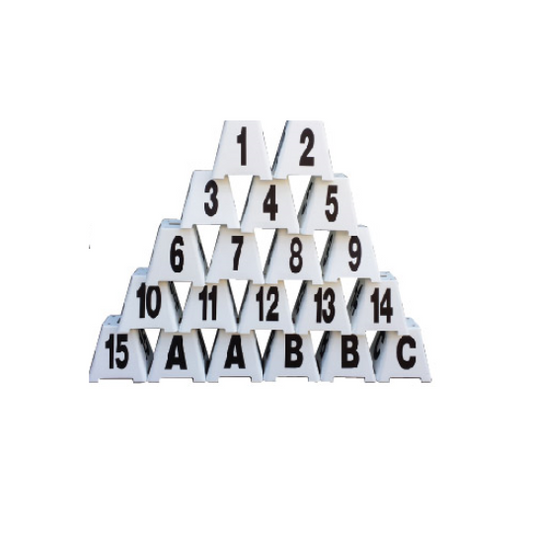 Kit Lettere e numeri per campo ostacoli