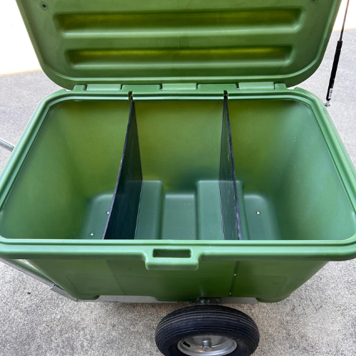 Carrello porta mangime 330 lt