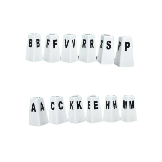 Set completo lettere alte per dressage