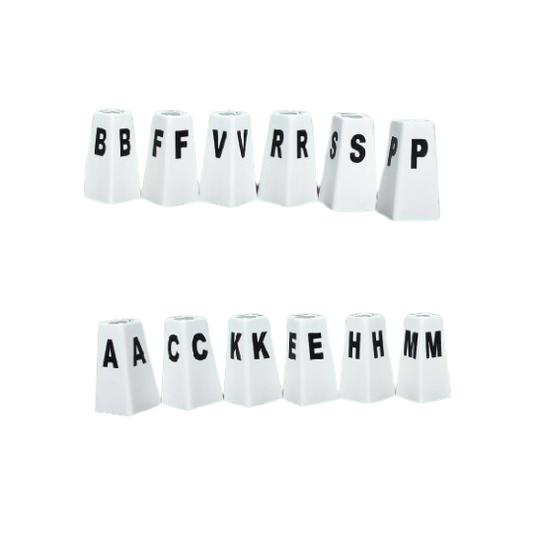 Set completo lettere alte per dressage